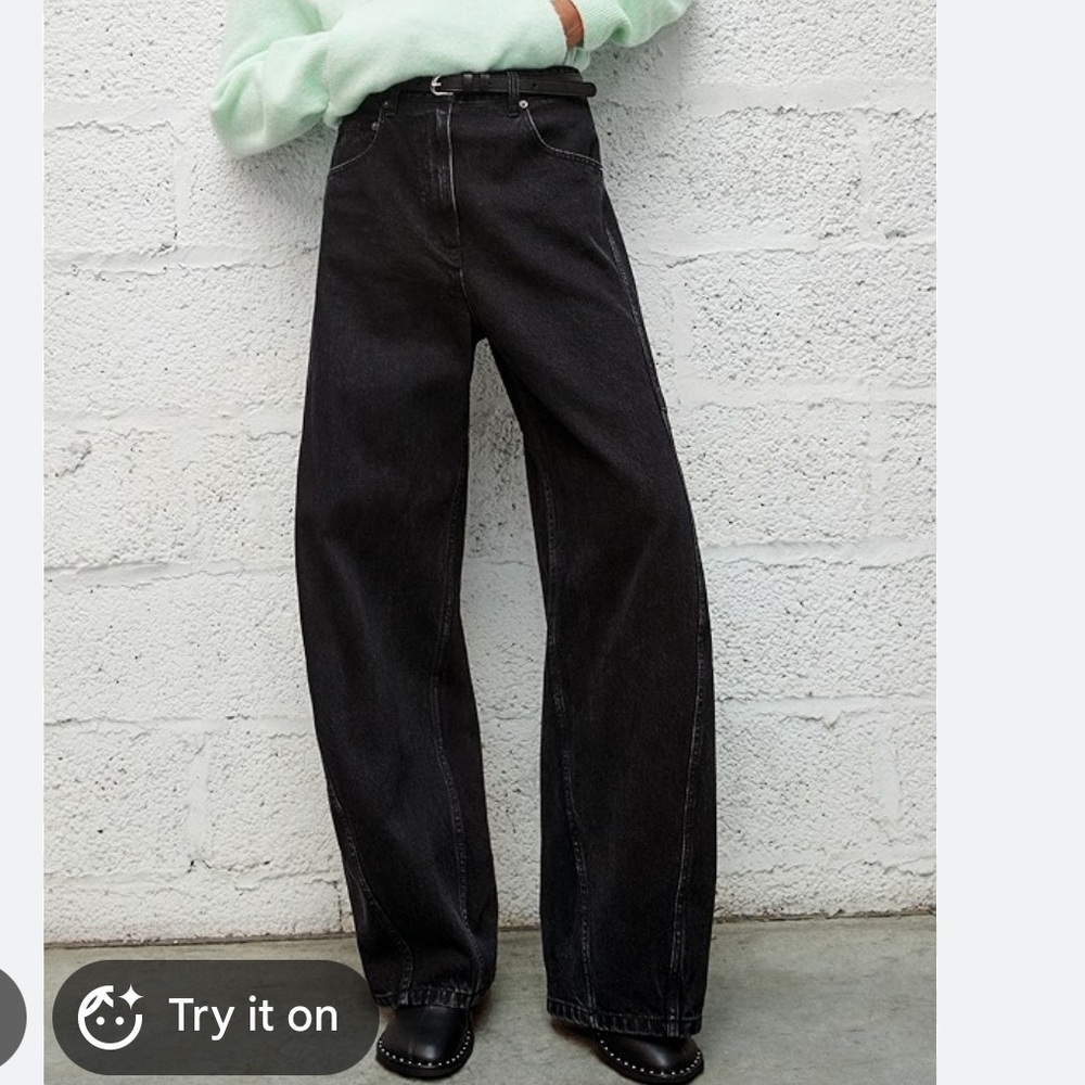 Tibi Black Denim Sid Jean - Regular